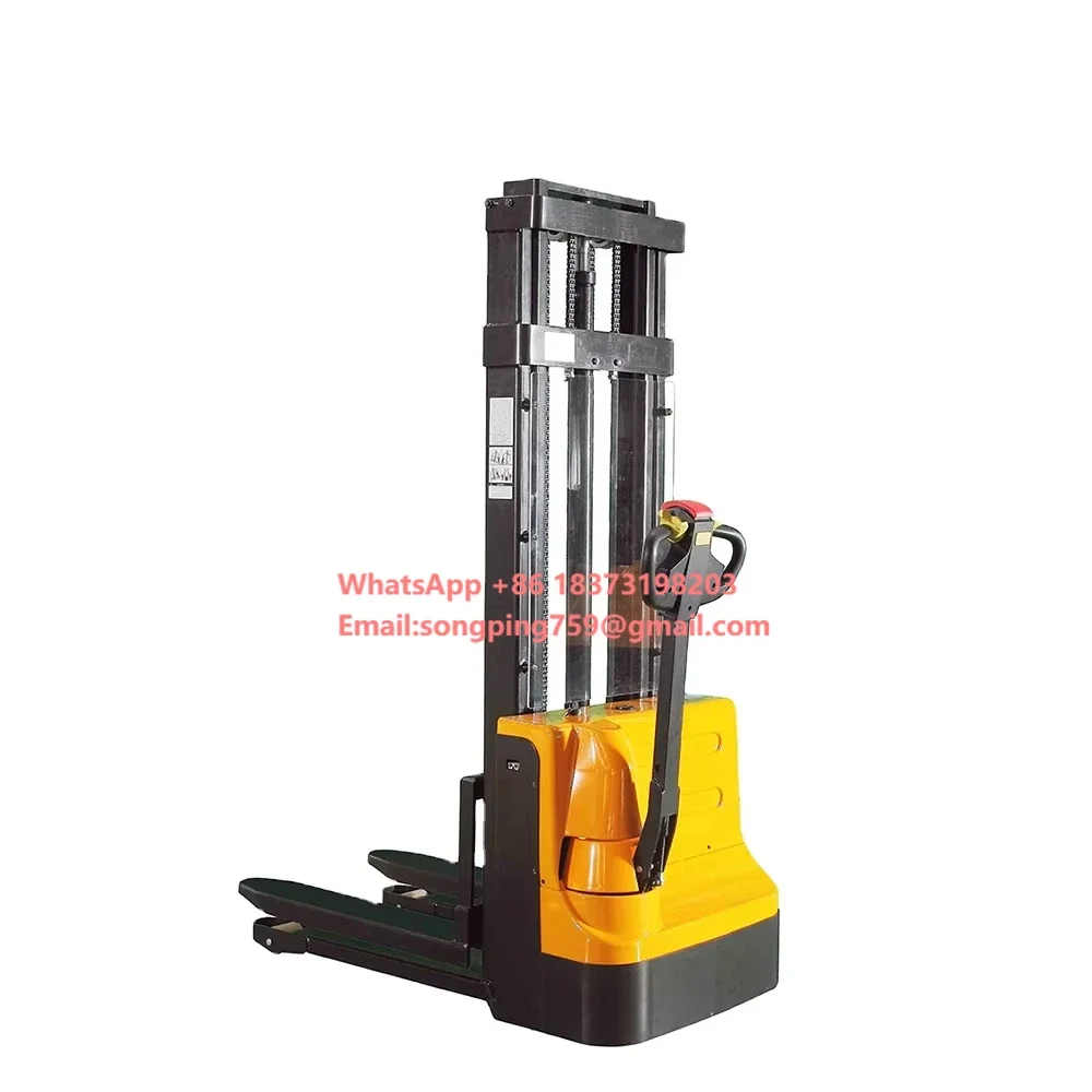 

Полуэлектрический вилочный погрузчик-штабелер 1т 1200кг 1.6т с высотой подъема 3.5м, автоматический, на аккумуляторе, для поддонов