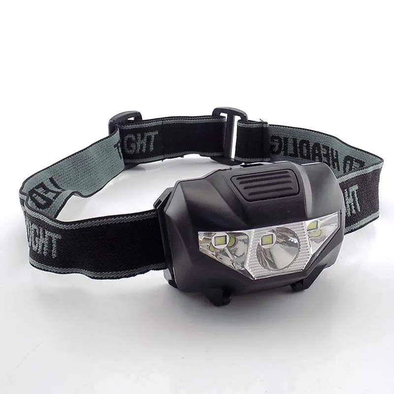 Mini linterna frontal LED de alta potencia, faro pequeño con batería AAA, linterna para camping