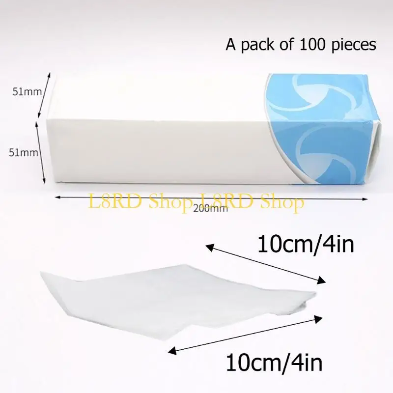 L8rd 100x/pack katoenen pads voor het reinigen make -up removerkussentjes cosmetische wattenschijfjes