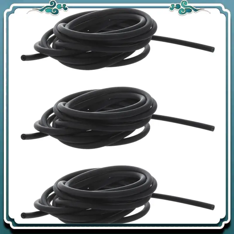 Reliable 3X Tubing Exercise Rubber Resistance Band Catapult Dub Slingshot Elastic, Black 2.5M