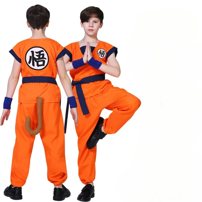 Halloween Anime Cosplay Costumes Adult Kids Son Goku Gui Carnival Holiday Cosplay Costumes Kid Halloween Part Wig Children Up - Image 6
