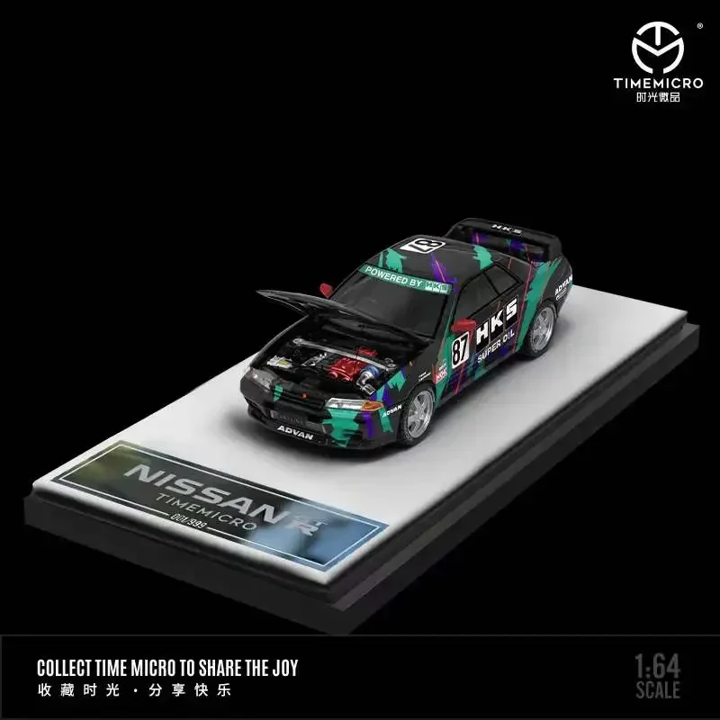 Time Micro 1/64 GTR R32 Opening Hood ADVAN Simulation Model Cars