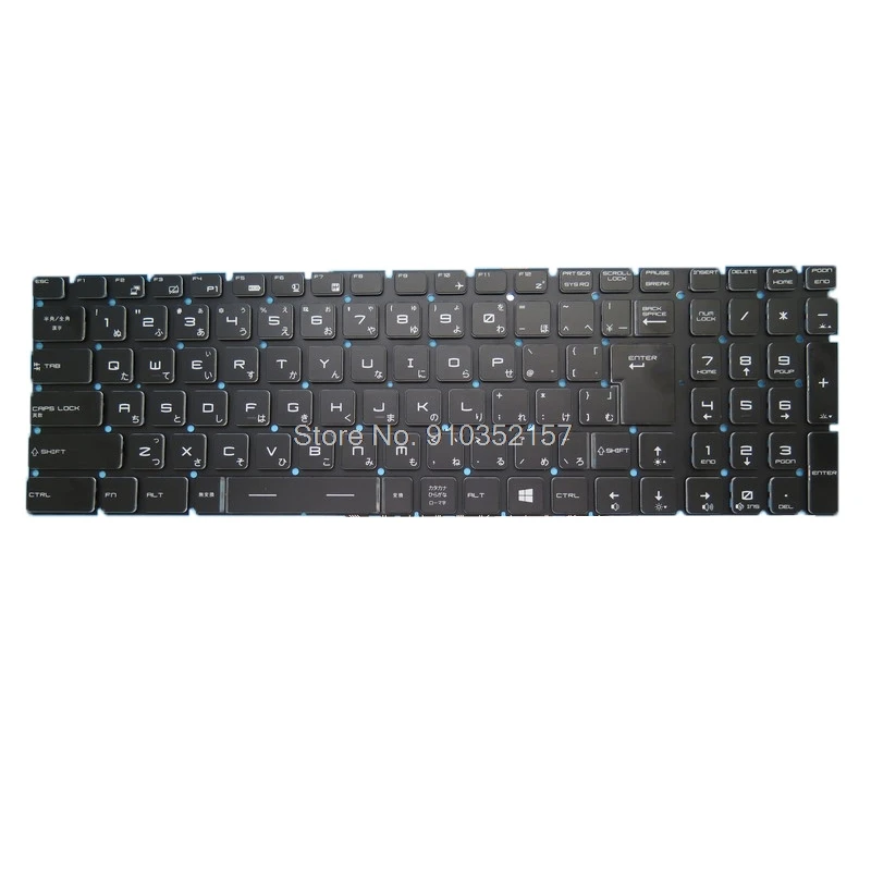 UK JP Crystal Keycap Keyboard For MSI Alpha 15 A3 A4 Creator 17M Alpha 15 A3DD A3DC A4DE MS-17F3 16UK 16U6 Japanese NON-backlit