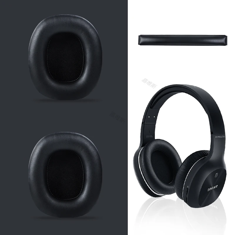 Yedek kulak pedleri Earpads köpük yastıkları kapak kılıfları için Edifie W800BT wbt bt K800 K830 K815P K841P G1 G20 kulaklık kulaklık