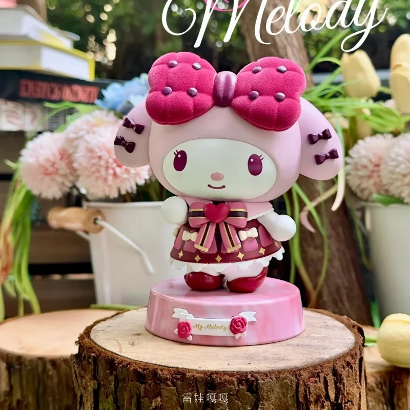 

New Kawaii Sanrio Kuromi My Meldoy Pvc Anime Action Figurine Toys Girl Series Cartoon Handmade Model Doll Room Decor Girl Gifts