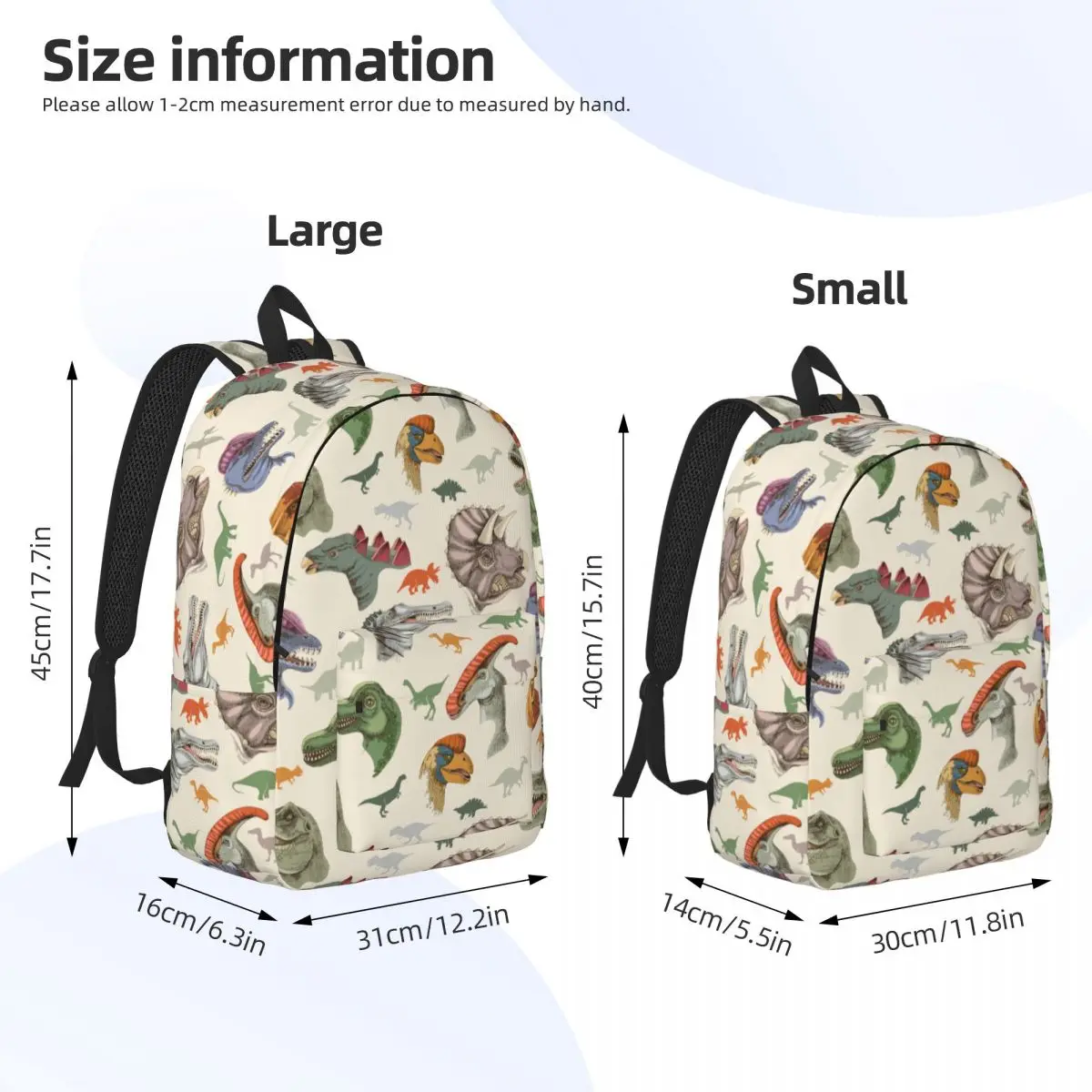 Vintage Ancient Dinosaurs Backpack for Boy Girl Kids Student School Bookbag Dinos Species Daypack Preschool Kindergarten Bag