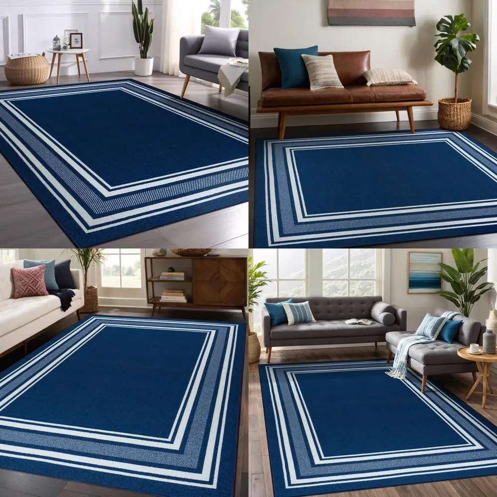 

Современный нескользящий коврик 8x10 с резиновой подложкой для гостиных и столовых комнат, легко чистится