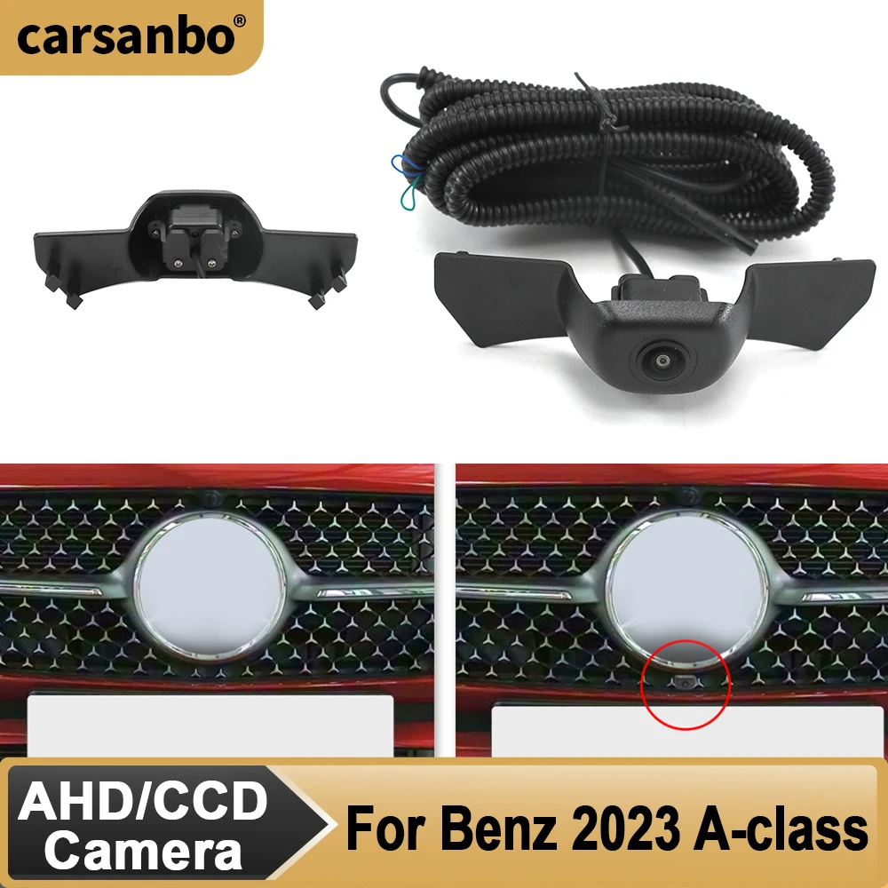 

Камера переднего вида Carsanbo для Mercedes Benz 2023 A-класса с ночным видением и функцией Fisheye