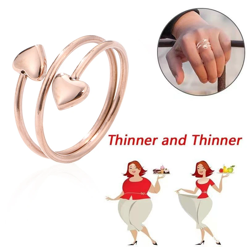 Trendy Punk Magnetische Therapie Gewicht Verlust Ringe Für Frauen Männer Anti Schnarchen Ring Power Abnehmen Fett Brennen Gesundheit Pflege Schmuck