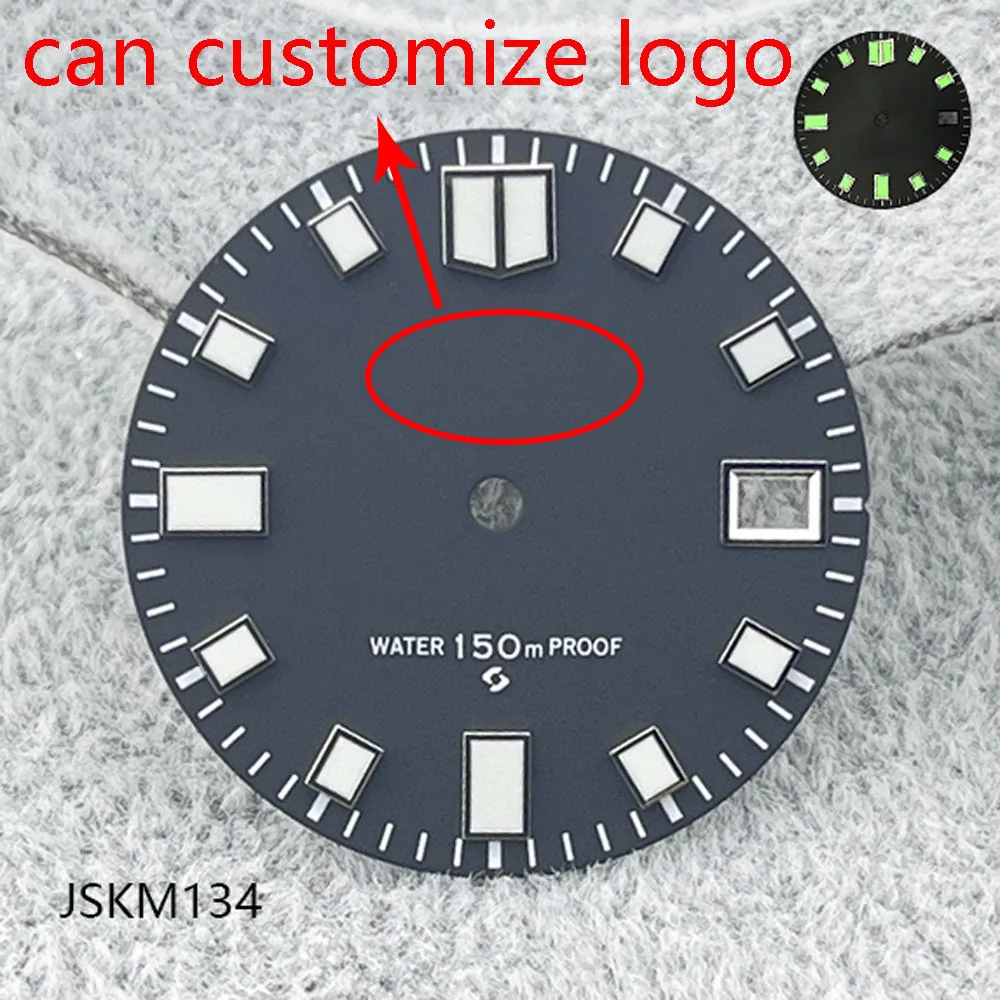 Циферблат NH35, 28,5 мм, циферблат с черепахой PROSPEXX, подходит для Японии, аксессуары для часов с автоматическим механическим механизмом NH35, может настроить логотип