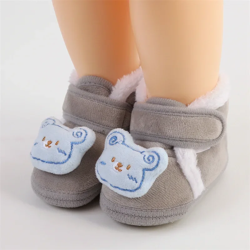 Infant First Walkers neonato neonato inverno stivaletti caldi bambini neonate stivaletti scarpe stivaletti neonato calzini per bambini scarpe