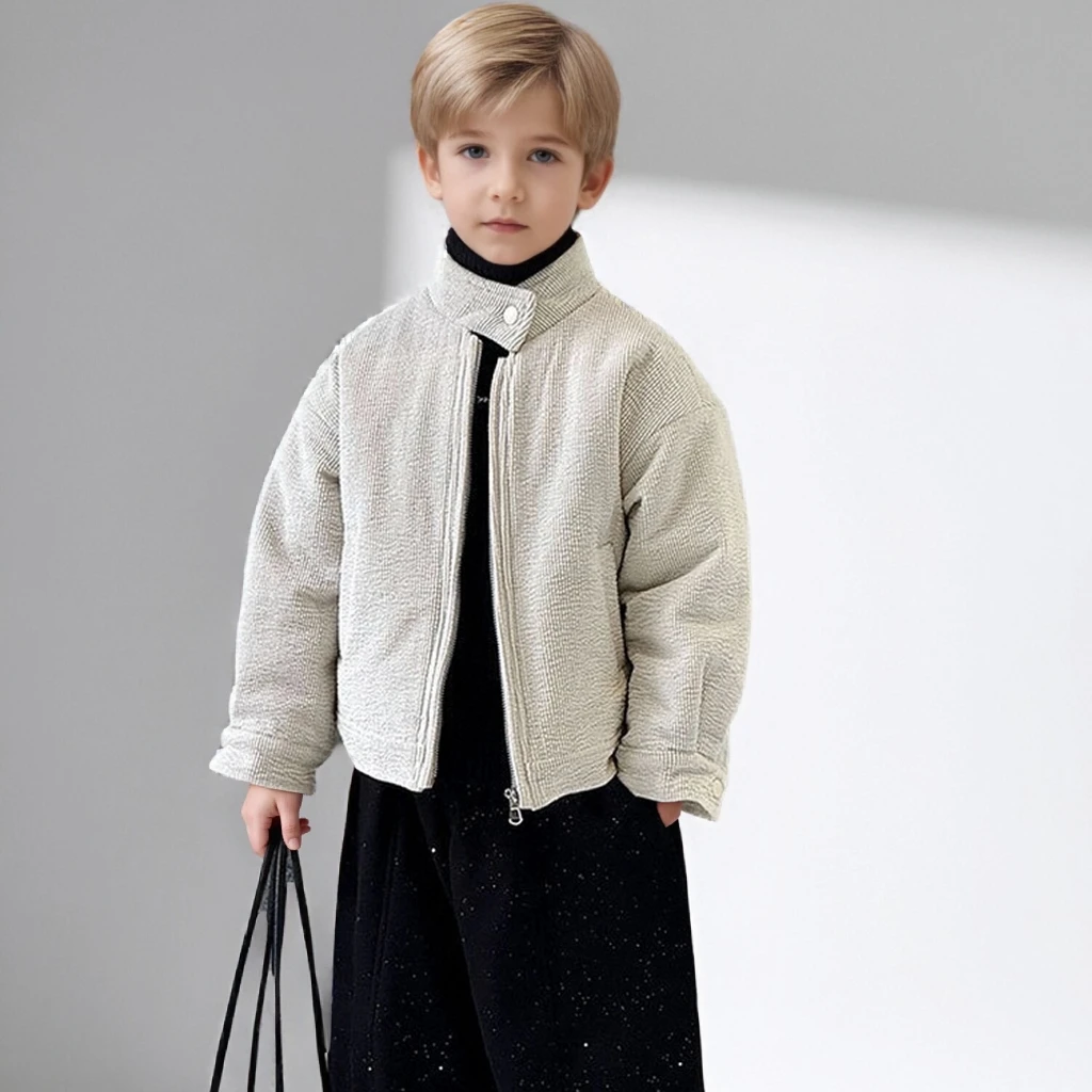 

Зимнее пальто для мальчиков на флисовой подкладке, стильная куртка из синели, повседневные школьные ветрозащитные топы, утепленная теплая верхняя одежда для детей, одежда 12 лет