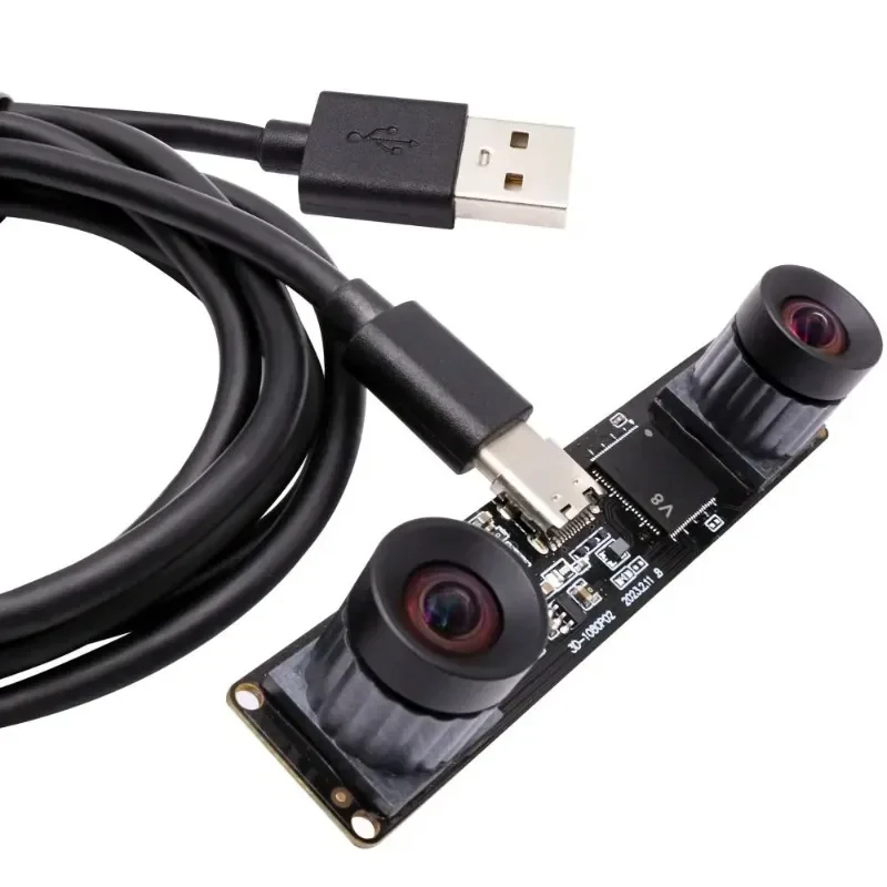 1080P Synchronous Camera USB Dual Lens 4MP 3840X1080P 60fps 3D Stereo Camera Module For Deep Inspection