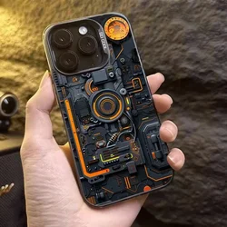 Circuit Board Electroplate Silver IMD Case for Xiaomi Redmi Note 14 13 12 11 Pro Plus 4G 5G 12S 11S 10S 13C 14C Shockproof Cover