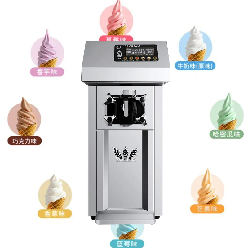 Commercial Soft Ice Cream Machine Factory Outlet Ice Cream Makers Desktop 3 Taste Ice Cream Production Machine