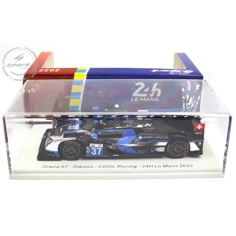 Spark 1/43 Oreca 07 COOL Team Le Mans 2022 Alloy model, a children's collection of decorative toys, a holiday gift for children.