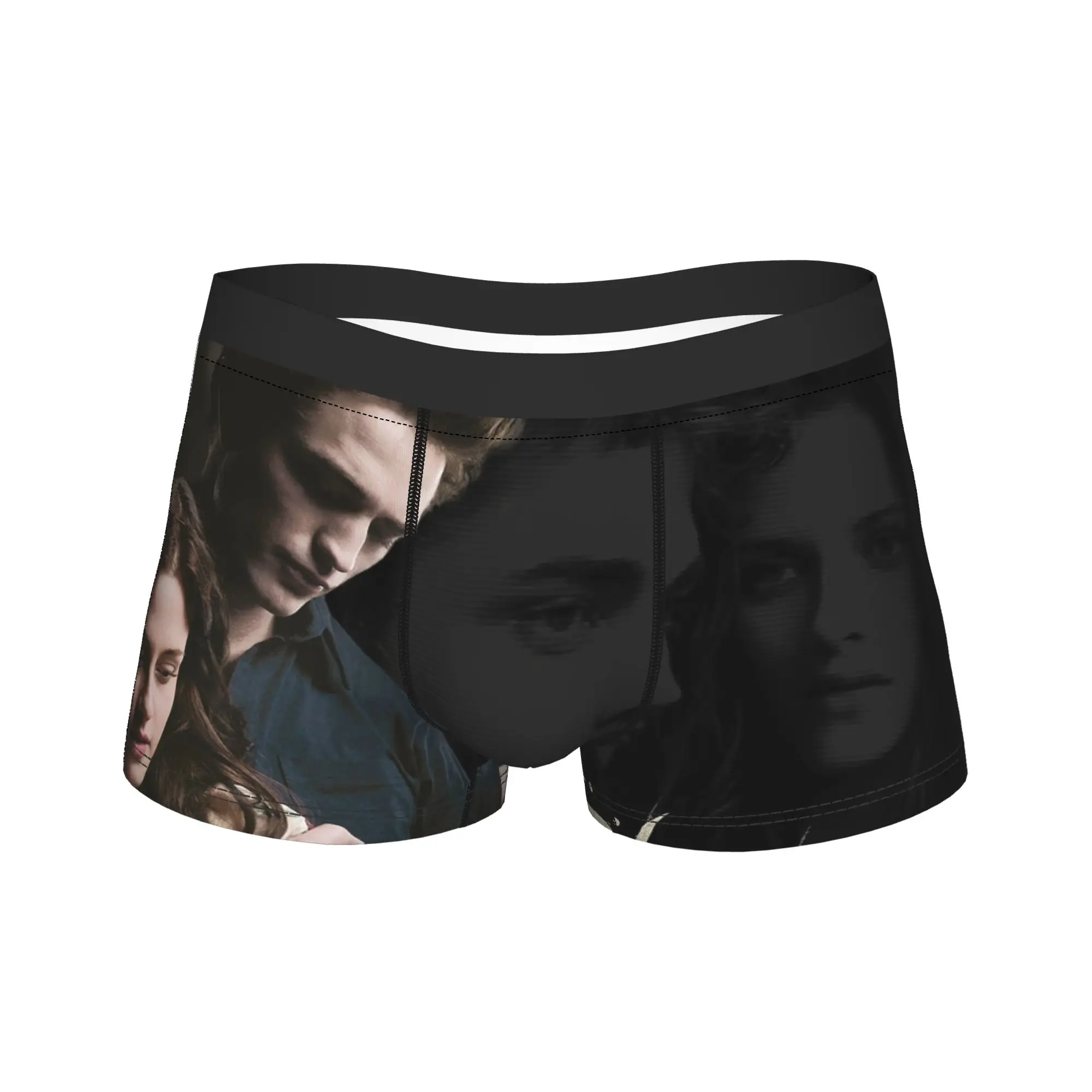 The Twilight Saga Vampire Girl Men Underwear Edward Bella Boxer Briefs Shorts Panties Breathable Underpants for Male S-XXL
