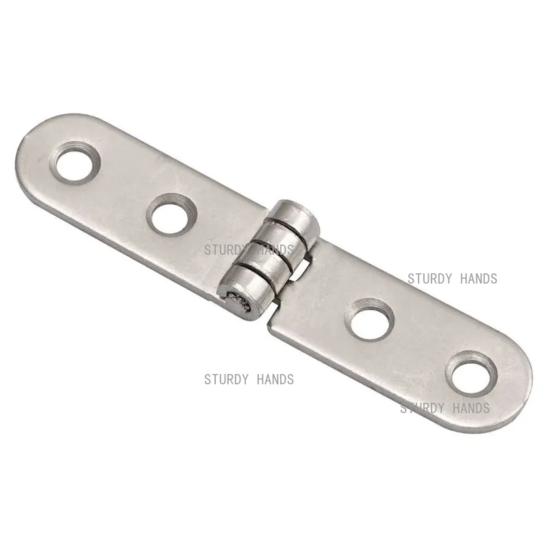 20PCS Stainless Steel Flat Hinge, 76mm Long Strip Docking Hinge, Foldable Cabinet Hinge, Suitable for Wooden Boxes/furniture