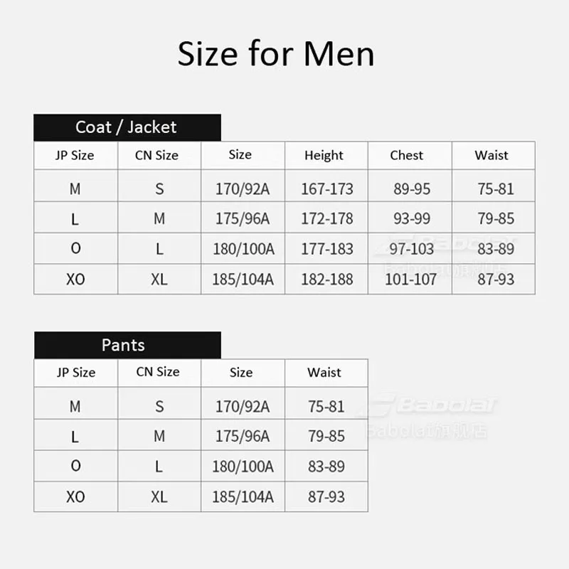 Original BABOLAT Tennis Apparel Jacket Men Spring Fall Long Sleeve Sports Coat Breathable Sweat-absorb Tennis Gym Jacket Clothes