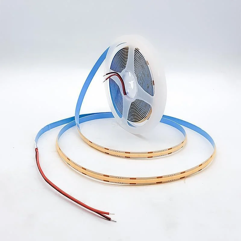 

DC 12V 24V COB LED Strip 480 LEDs/m 5M 8mm PCB RA90 High Density Flexible Tape Light Strip 3000K 4000K 6000K Lights Home Decor
