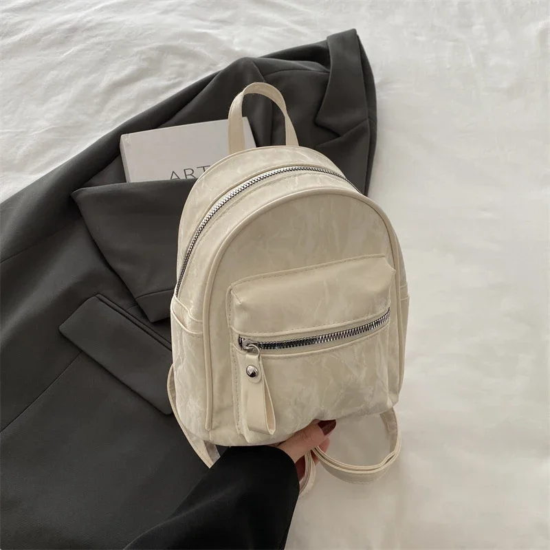 حقائب ظهر نسائية لطيفة عبر الجسم حقيبة كتف بولي Leather جلد بنات مدرسة أنثى كتاب صغير حقيبة كمبيوتر محمول حقيبة ساع #5