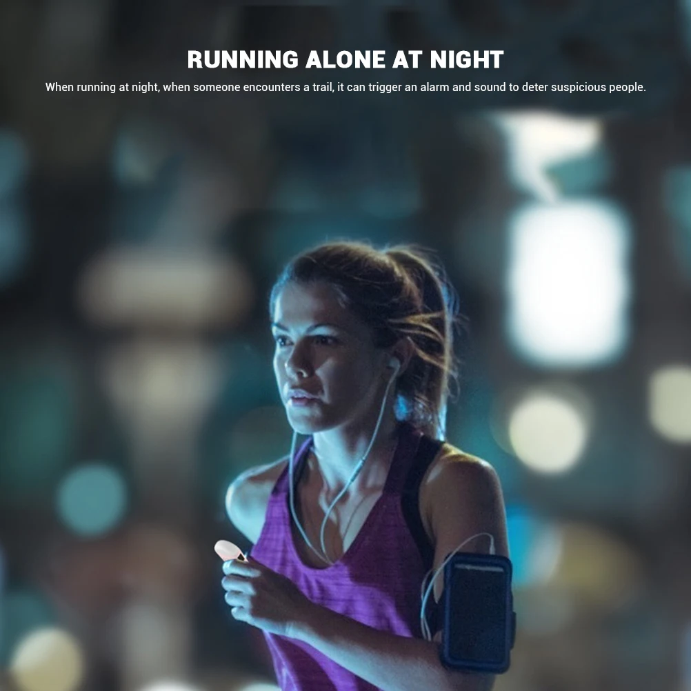 ZK30 130dB Alarm with LED Light Portable Emergency Self Defense Device