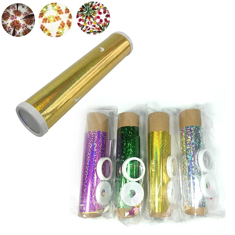 DIY Colored Rotating Kaleidoscope Kits Science Educational Craft Kid Toys