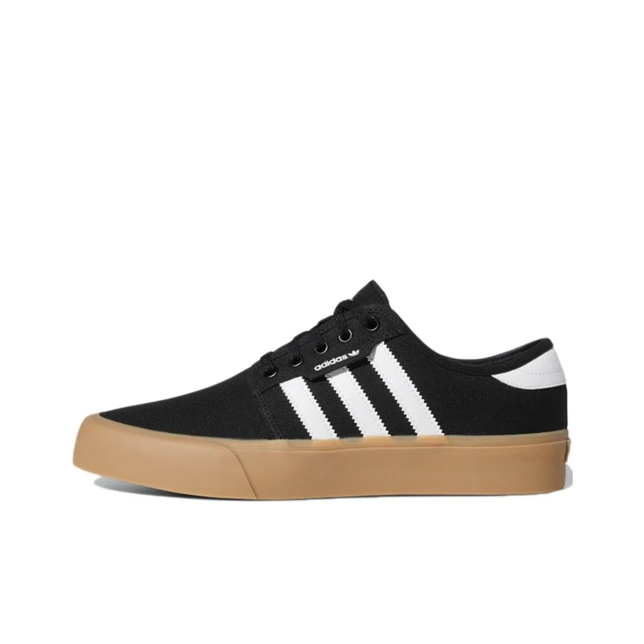Adidas Originals Seeley Skateboard Shoes Men's Low Top Black/White/Brown GZ8567