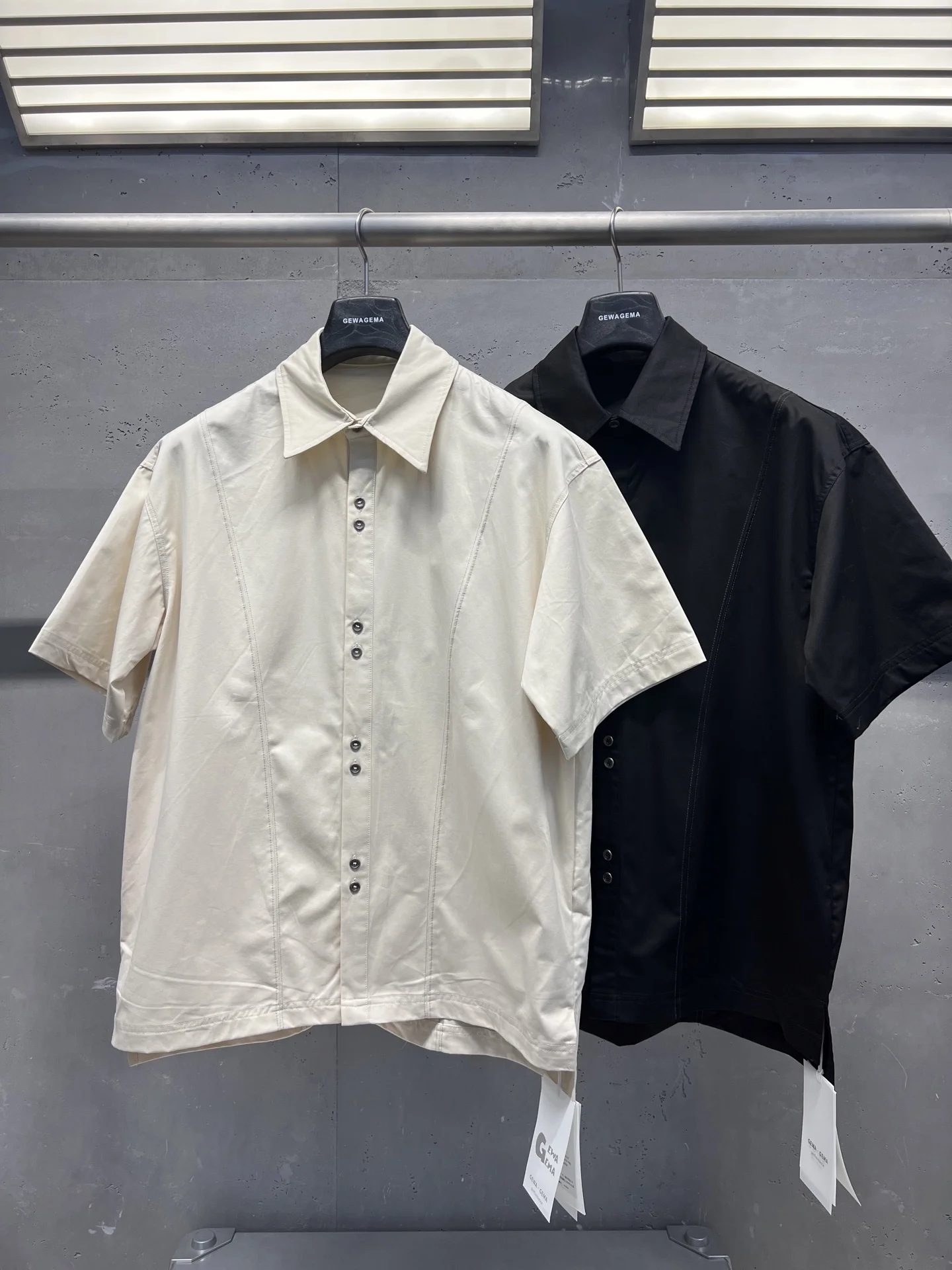 

Мужская летняя футболка Gewageima American Heavyweight 26s с воротником и оригинальным дизайном, свободного кроя