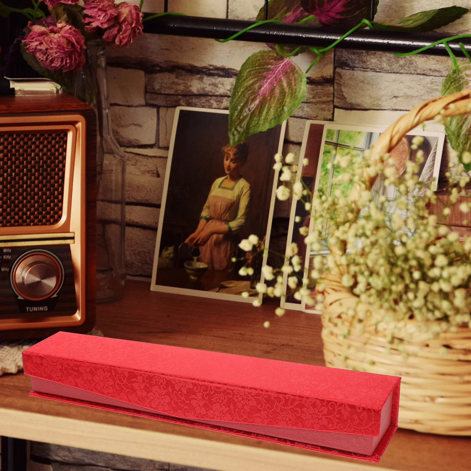 Boîte de rangement de défilement de peinture, couvercle magnétique de Style chinois, étui de Collection de défilement de calligraphie, emballage cadeau, boîte de calligraphie chinoise