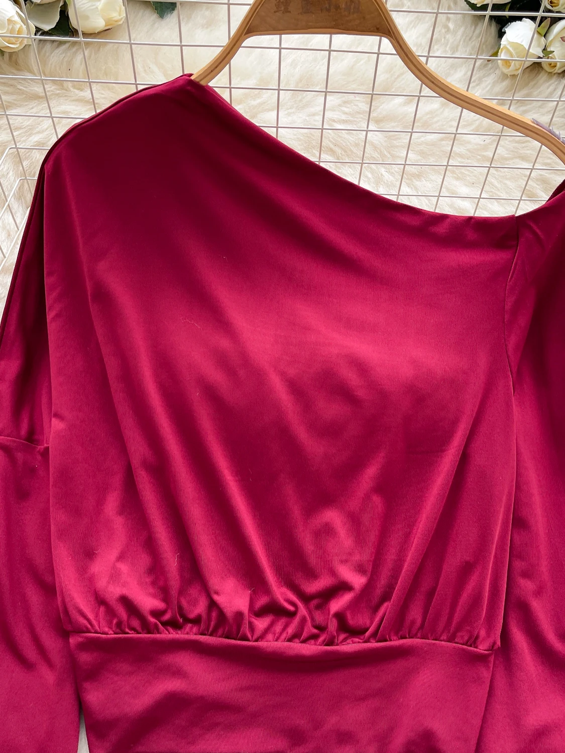 

Женская футболка Pure Desire ort Svel, осень 2021, корейская облегающая футболка с v-образным вырезом и оголешенными плечами Base irt