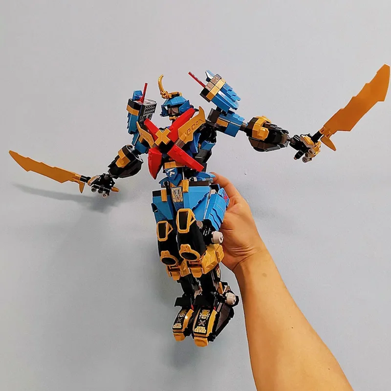 1060pcs การวิเคราะห์ Nya's SAMURAI X Mechanical Warrior หุ่นยนต์ Mech Building Blocks สงครามอาวุธของเล่นสําหรับเด็กผู้ใหญ่ของขวัญ