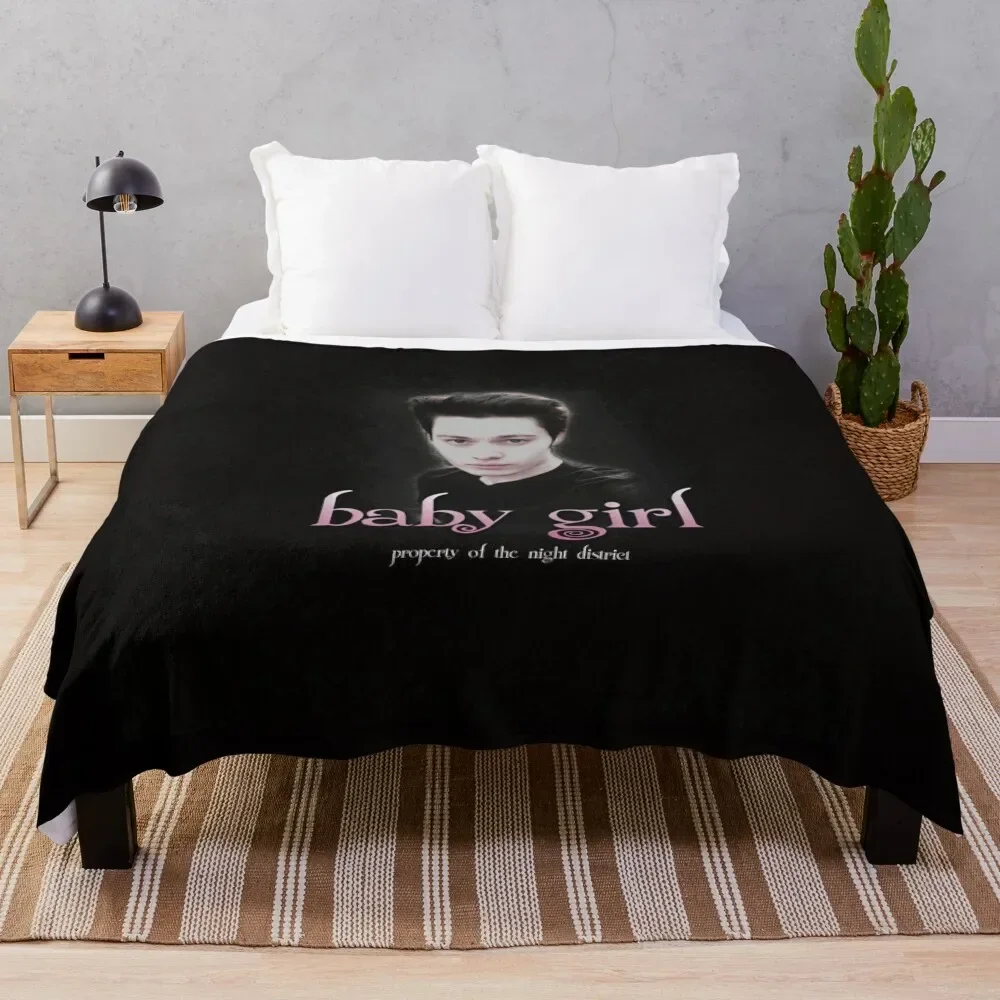 sparkly vampire lookalike baby girl Throw Blanket Thin Hair christmas decoration For Sofa Thin Blankets