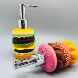 Funny Hamburger Doughnut Hand Sanitizer In Separate Bottles Simple and Personalized Large-capacity Press Type Bath Makeup Bottle