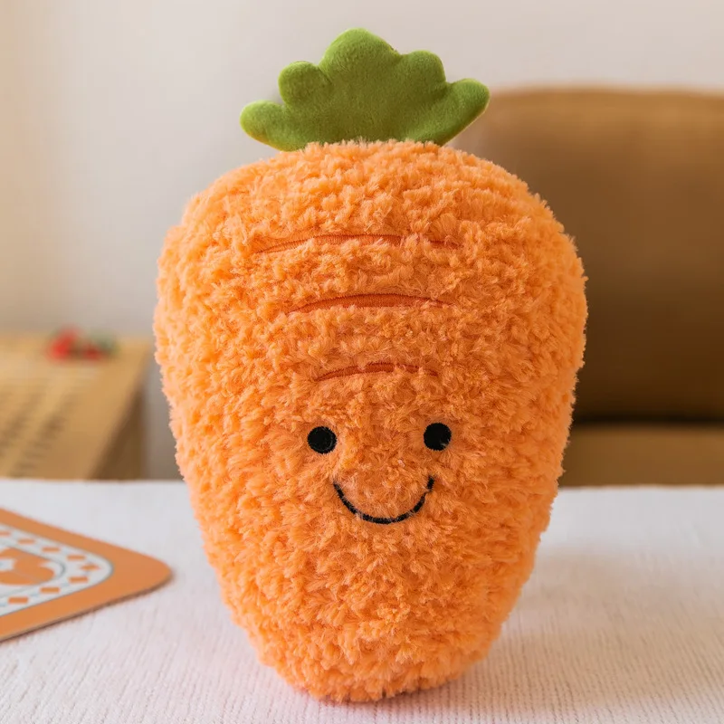 Zanahoria piña sandía plátano melocotón Mango limón muñeco de peluche 10 estilos fruta felpa kawaii decoraciones juguete