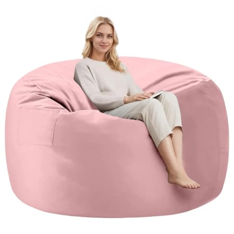 

3Feet Bean Bag Chairs, Comfy Beanbags Giant Bean Bags Chairs with Memory Foam Filling, Beanbag Chairs for Adults, Machine Washa
