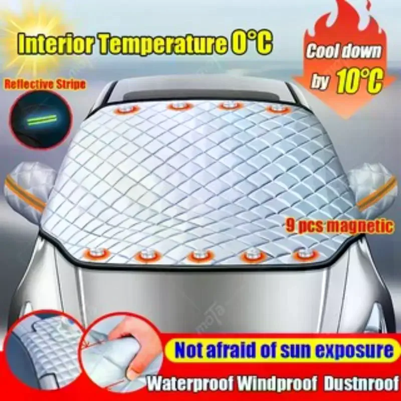 車のフロントガラスカバー 車のサンシェード フロントガラス用 - Outdoor Power Heater のレビューと価格