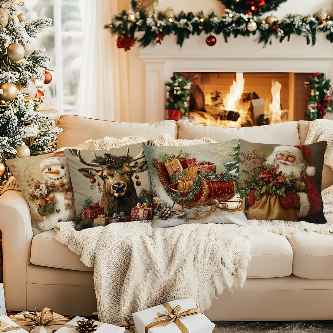 retro-ilustracao-de-natal-almofadas-fronha-capa-de-almofada-lance-travesseiro-sofa-decoracao-fronha-casa-decoracao-do-carro
