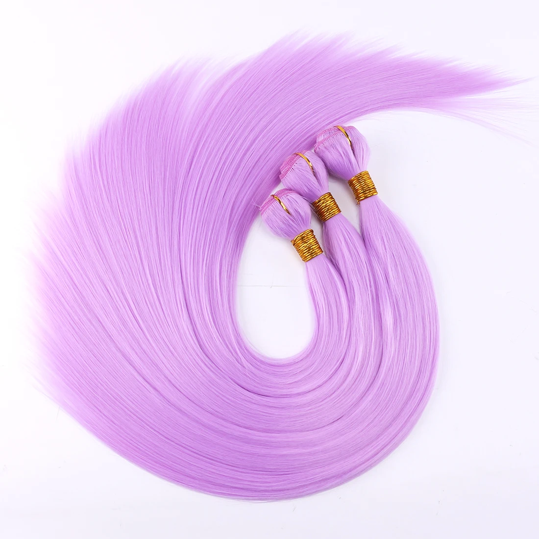 Extensiones de Cabello sintético para Cosplay, mechones de pelo liso y sedoso de 22 pulgadas, 100g, tejido de fibra de tissalvia, color morado,