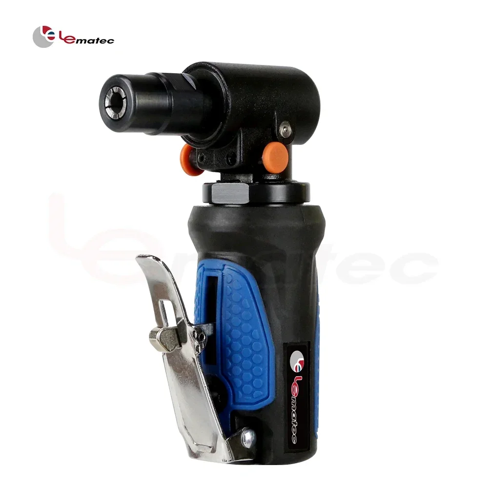 

1/4" Mini Air Angle Die Grinder LE-G1343L with 90-degree head for industrial surface preparation