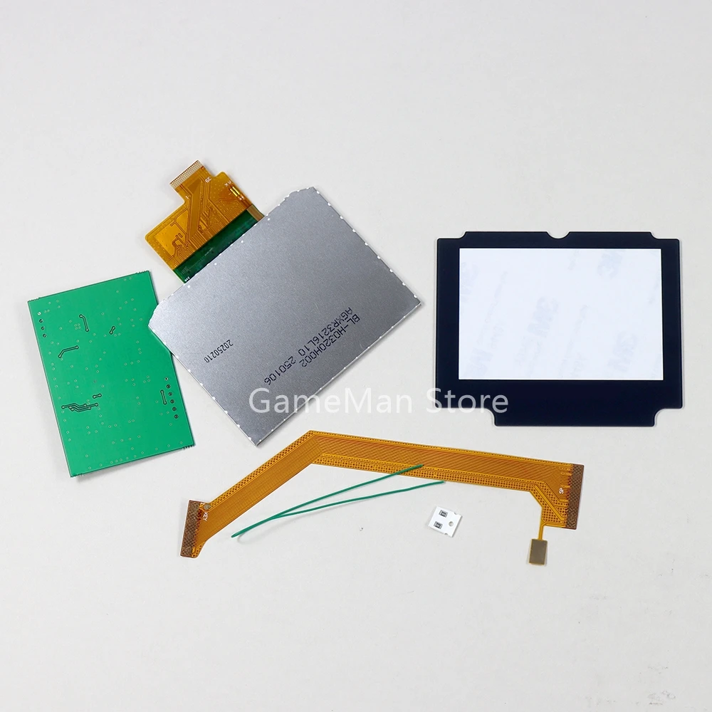 3 مجموعات ل GBA SP V4.0 LCD طقم تعديل الشاشة استبدال 3.0 بوصة تسليط الضوء على LCD IPS الخلفية شاشة الملحقات