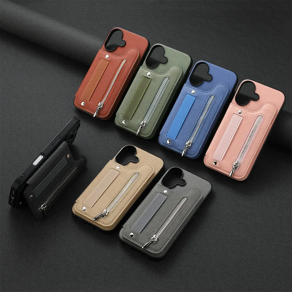 G57 G77 G17 G15 G54 G86 Power 5G Luxus-Hülle RFID-Karten-Lederhülle für Motorola Moto G56 G66J G67 G85 G05 G06 G37 G84 Reißverschluss-Abdeckung – Detail 12