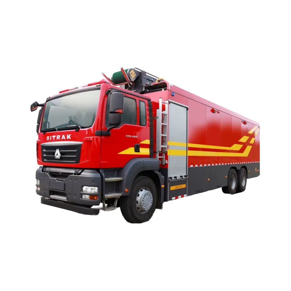 

Custom 6x4 SITRAK Emergency Fire Truck with Pump Firefighting Rescue13Ton Foam Tank Water Tank For Sale 6000L 7000L