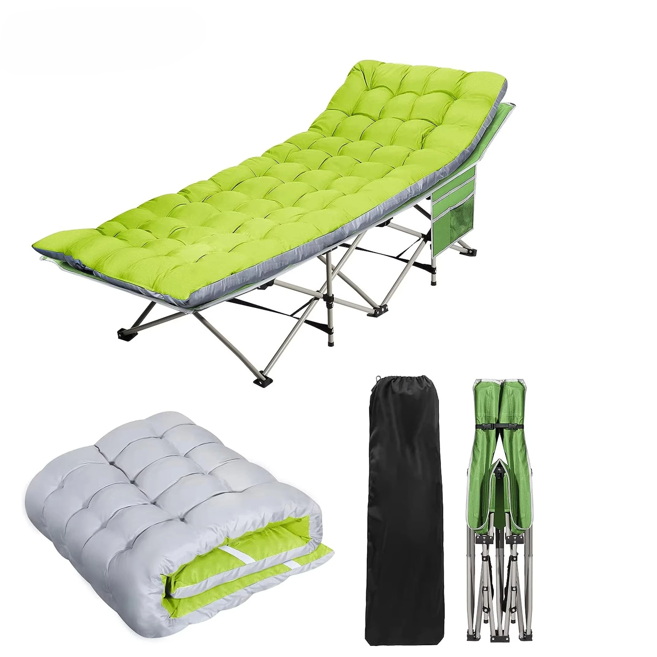 

Portable Camping Bed Outdoor Folding Bed Camping Tent Beach Single Recliner