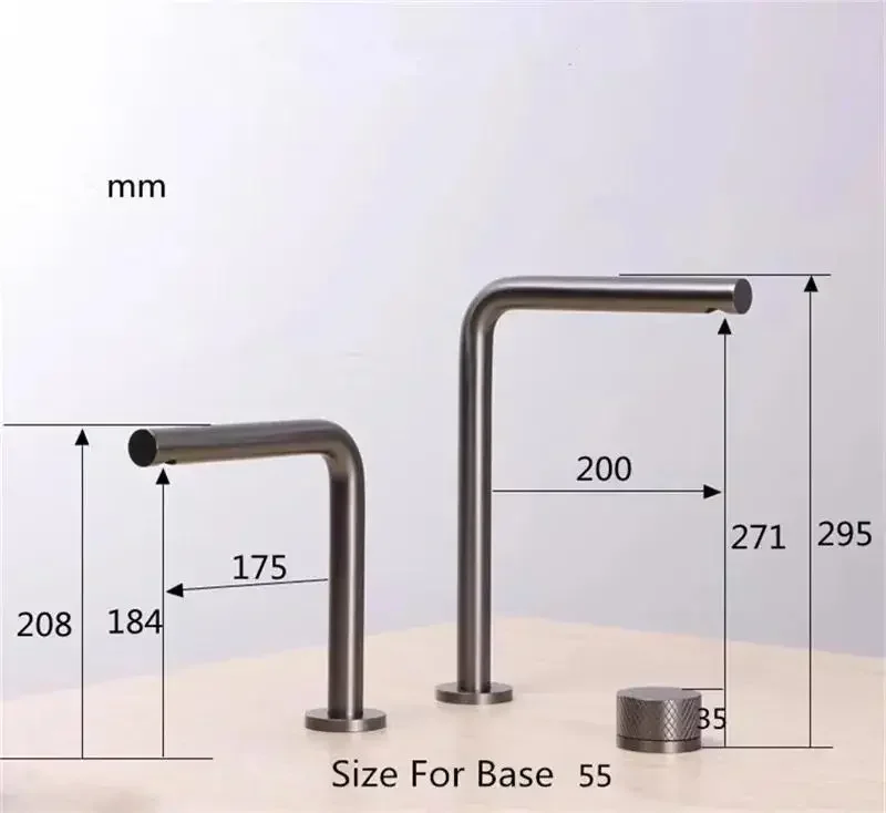 Brushed Rose Gold Basin Faucet Bathroom Bathtub Faucet Single Handle Two Holes Sink Tap Rotating Widespread Hot Cold Basin Tap