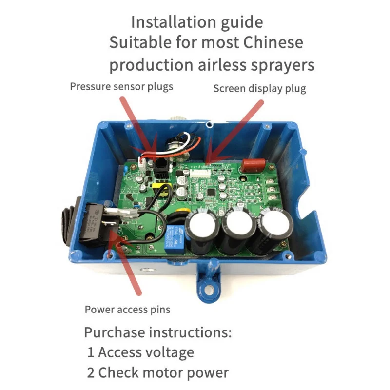 High Pressure Airless Paint Sprayer 795 850 995 998 Maintenance Control Board Driver 2.6KW 220V Voltage 50HZ Paint Tools & Acces