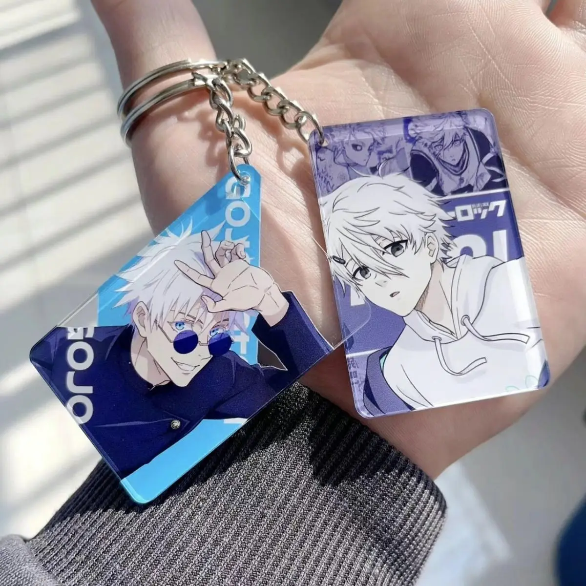 Anime Jujutsu Kaisen Schlüsselanhänger Cosplay Gojo Satoru Nagi Seishiro Acryl-Schlüsselanhänger Anhänger Rucksack-Dekoration Geschenk