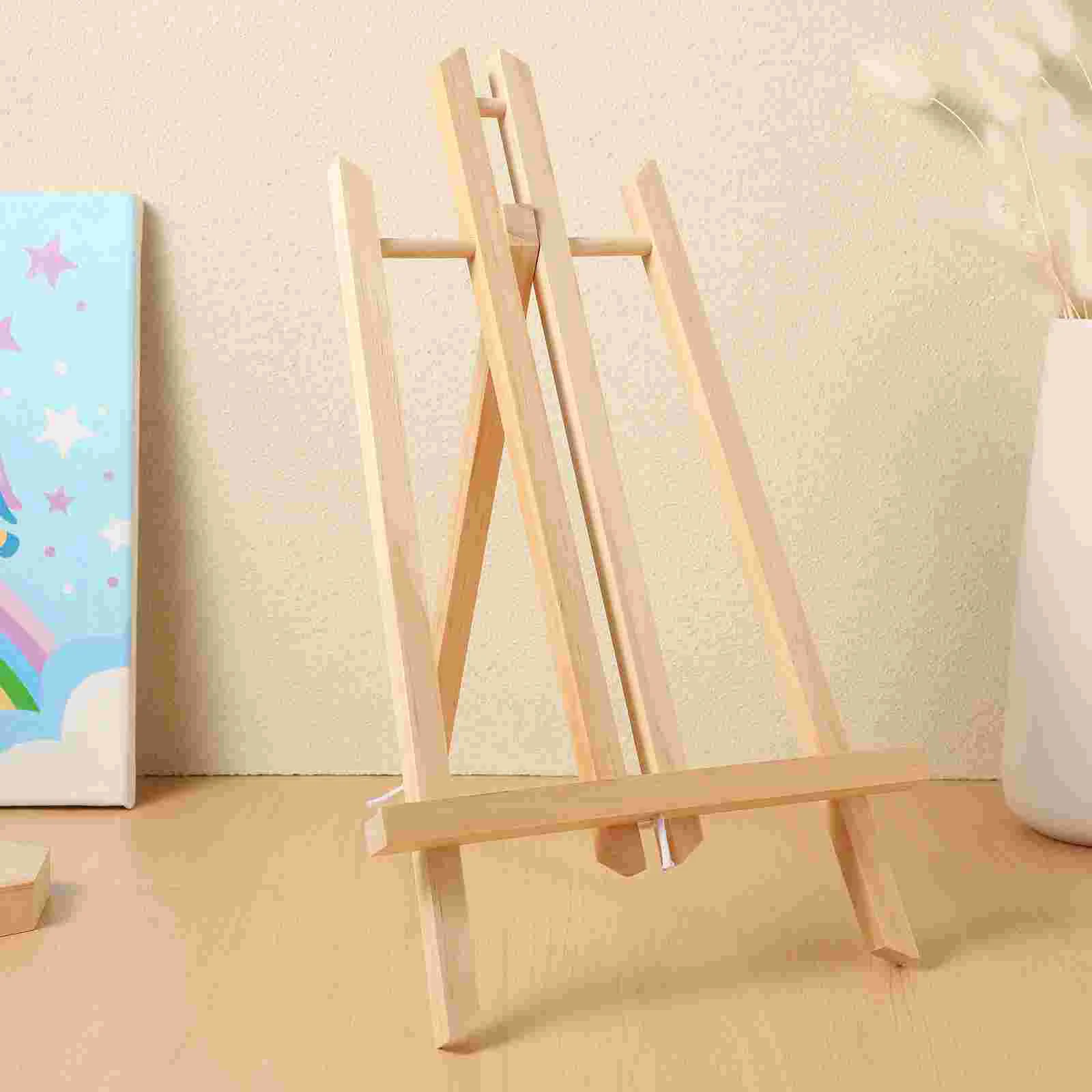 Caballete de madera para pintura, accesorios de dibujo, Mini trípode, soporte para fotos, 40 Cm