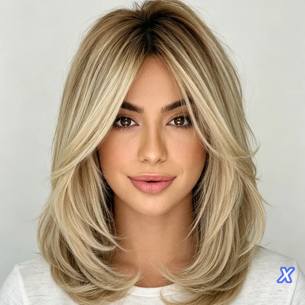 Soft Straight 24Inch Glueless Highlight Blonde HD Lace Front Wig For Women Pre Plucked Transparent Lace Heat Resistant Daily