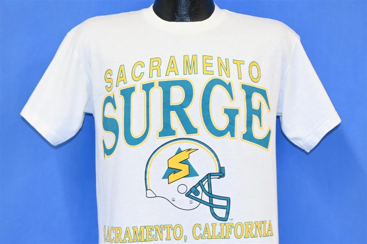 90s Sacramento Surge WLAF League Football T-shirt Medium